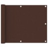 Écran de balcon Marron 75x600 cm Tissu Oxford 