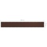 Écran de balcon Marron 75x600 cm Tissu Oxford 
