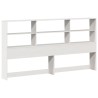 Cadre de lit sans matelas blanc 180x200 cm bois massif de pin 