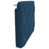 Coussin de tête de lit bleu 80 cm tissu 