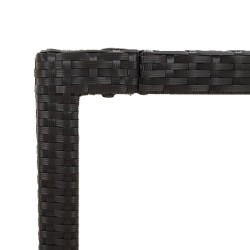 Ensemble à manger de jardin avec coussins 3 pcs Noir 