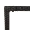 Ensemble à manger de jardin avec coussins 3 pcs Noir 