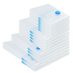 Sacs de Rangement sous Vide - Pack de 15, 4 Tailles 