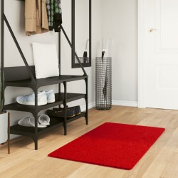Tapis OVIEDO à poils courts rouge 60x110 cm 