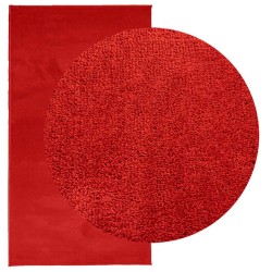 Tapis OVIEDO à poils courts rouge 60x110 cm 