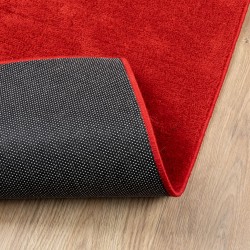 Tapis OVIEDO à poils courts rouge 60x110 cm 