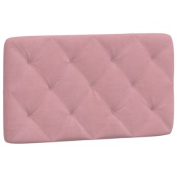 Lit avec matelas rose 80x200 cm velours 