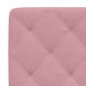 Lit avec matelas rose 80x200 cm velours 