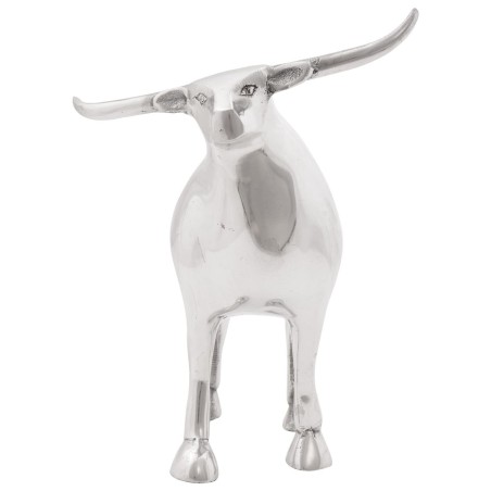 Sculpture de taureauArgent 20x17x23 cm Aluminium 