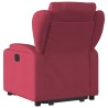 Fauteuil inclinable électrique rouge bordeaux tissu 