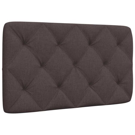 Coussin de tête de lit marron foncé 80 cm tissu 