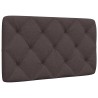 Coussin de tête de lit marron foncé 80 cm tissu 