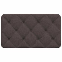Coussin de tête de lit marron foncé 80 cm tissu 
