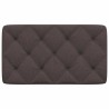 Coussin de tête de lit marron foncé 80 cm tissu 