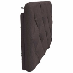 Coussin de tête de lit marron foncé 80 cm tissu 