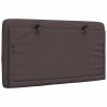 Coussin de tête de lit marron foncé 80 cm tissu 