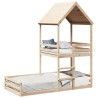 Lit superposé sans matelas 80x200 cm bois de pin massif 