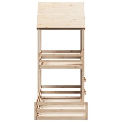 Lit superposé sans matelas 80x200 cm bois de pin massif 