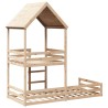 Lit superposé sans matelas 80x200 cm bois de pin massif 