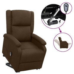 Fauteuil Marron foncé Tissu 