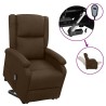 Fauteuil Marron foncé Tissu 