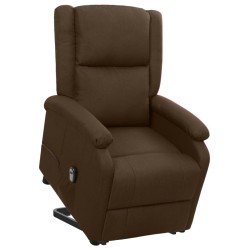 Fauteuil Marron foncé Tissu 