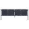Portail de jardin Acier 300 x 75 cm Anthracite 