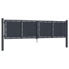 Portail de jardin Acier 300 x 75 cm Anthracite 