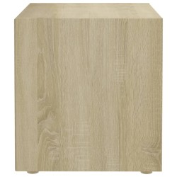 Meuble TV chêne sonoma 37x35x37 cm bois d’ingénierie 