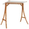Chaise balançoire avec coussin et auvent bois massif d'épicéa 