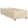 Sommier à lattes de lit et matelas Crème 90x190 cm Tissu 