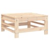 Salon de jardin 5 pcs bois massif de pin 