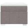 Sommier à lattes de lit avec matelas Taupe 100x200 cm Tissu 