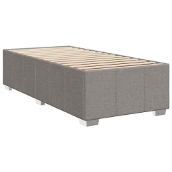 Sommier à lattes de lit avec matelas Taupe 100x200 cm Tissu 