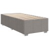 Sommier à lattes de lit avec matelas Taupe 100x200 cm Tissu 