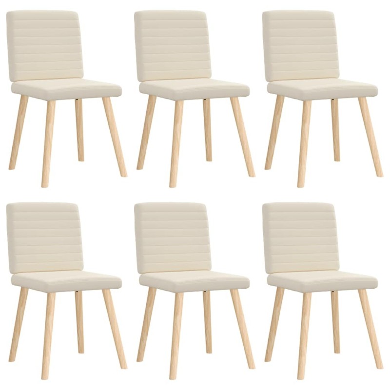 Chaises à manger lot de 6 Lin 