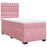 Sommier à lattes de lit et matelas Rose 80x200 cm Velours 