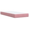 Sommier à lattes de lit et matelas Rose 80x200 cm Velours 