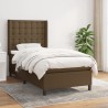 Sommier à lattes de lit avec matelas Marron foncé 100x200 cm 