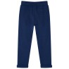Pantalons pour enfants avec cordon de serrage bleu marine 140 