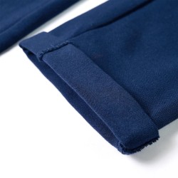 Pantalons pour enfants avec cordon de serrage bleu marine 140 