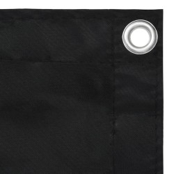 Écran de balcon Noir 90x500 cm Tissu Oxford 