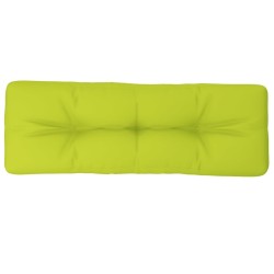 Coussin de palette vert vif 120x40x12 cm tissu 