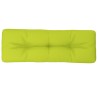 Coussin de palette vert vif 120x40x12 cm tissu 