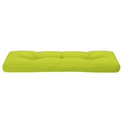Coussin de palette vert vif 120x40x12 cm tissu 