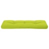 Coussin de palette vert vif 120x40x12 cm tissu 
