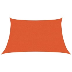 Voile d'ombrage 160 g/m² trapèze orange 3/4x2 m PEHD 