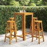 Ensemble de bar de jardin 5 pcs Bois d'acacia solide 