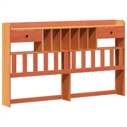 Cadre de lit sans matelas cire marron 180x200cm bois pin massif 