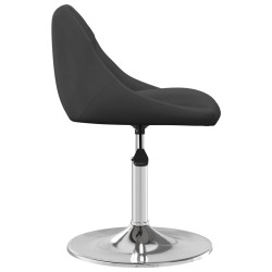 Chaises pivotantes à manger lot de 6 Noir Velours 